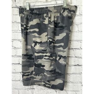 Red Head Co Men’s Camo Fleece Cargo Shorts Size M Drawstring
